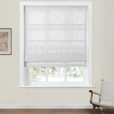 Cloe Cotton Blend Roman Shade Cord Lift -TWOPAGES