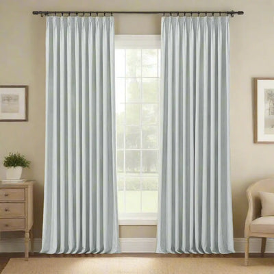Celia Striped Plaid Curtain -TWOPAGES