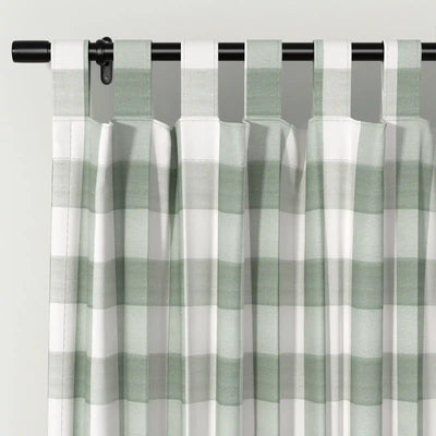 Celia Striped Plaid Curtain