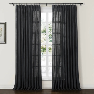 Doris 100% Linen Curtain Soft Top TWOPAGES