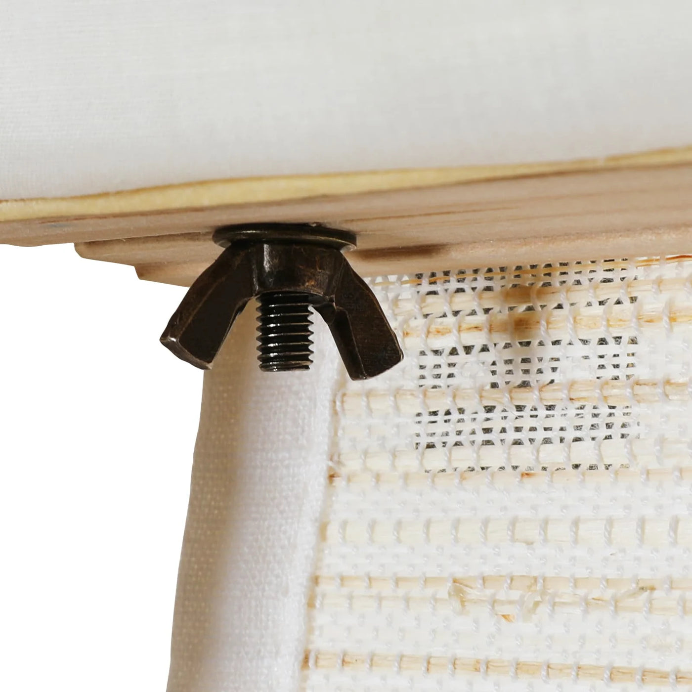 Rae Natural Ramie Jute Woven Wood Shades - Series D -TWOPAGES CURTAINS