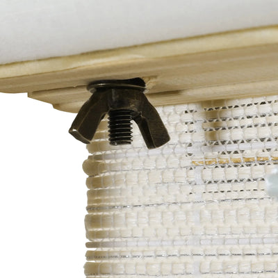 Rae Natural Ramie Jute Woven Wood Shades - Series D -TWOPAGES CURTAINS