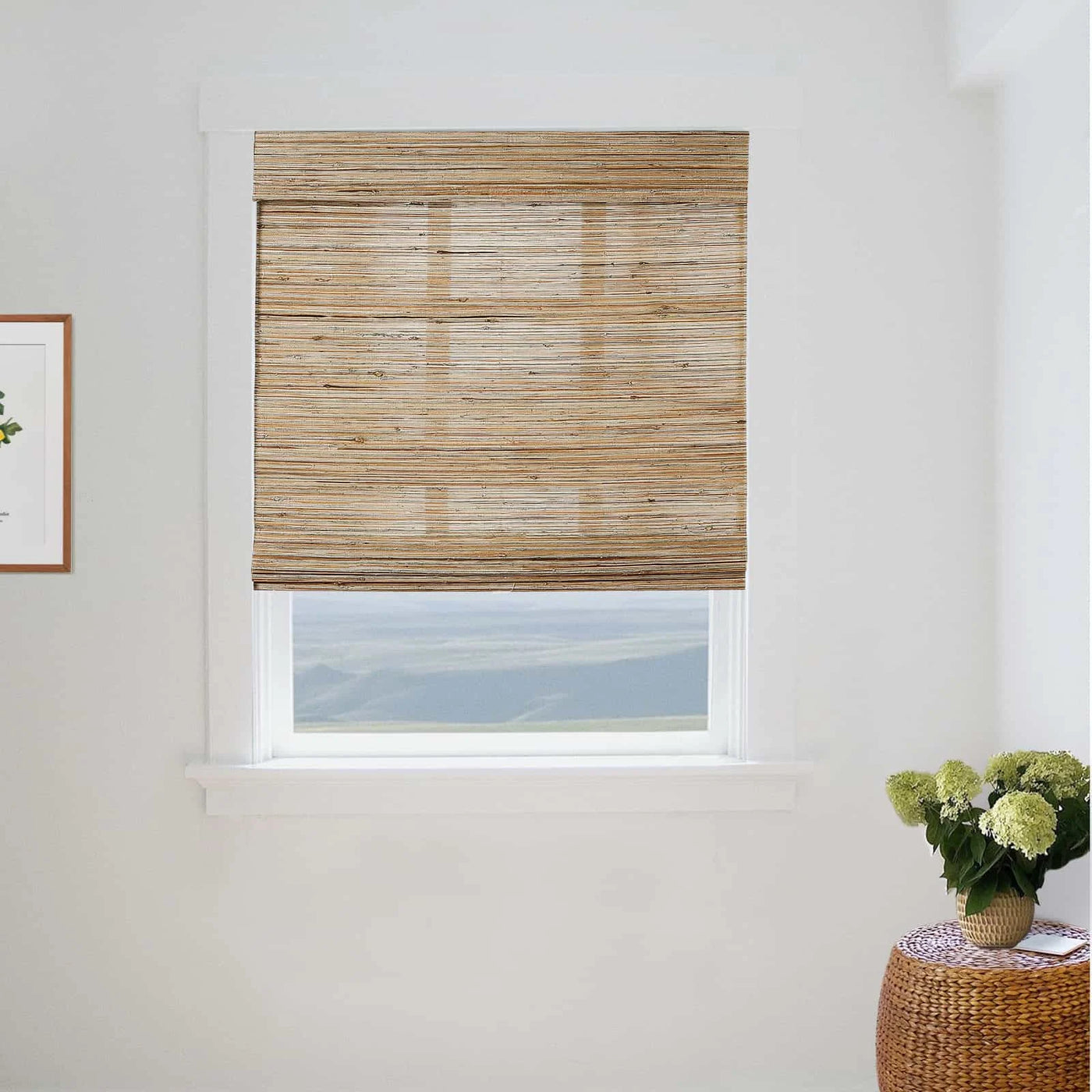 Rae Natural Ramie Jute Woven Wood Shades - Series M -TWOPAGES CURTAINS