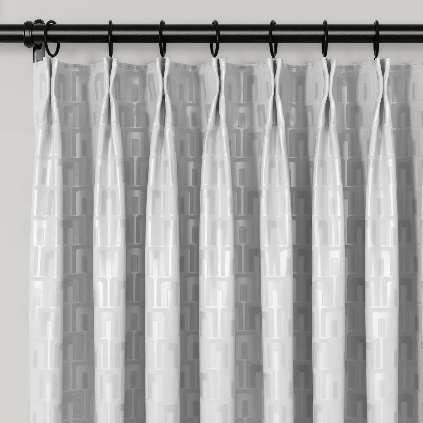 Lydia Arch Jacquard Curtain Pleated TWOPAGES