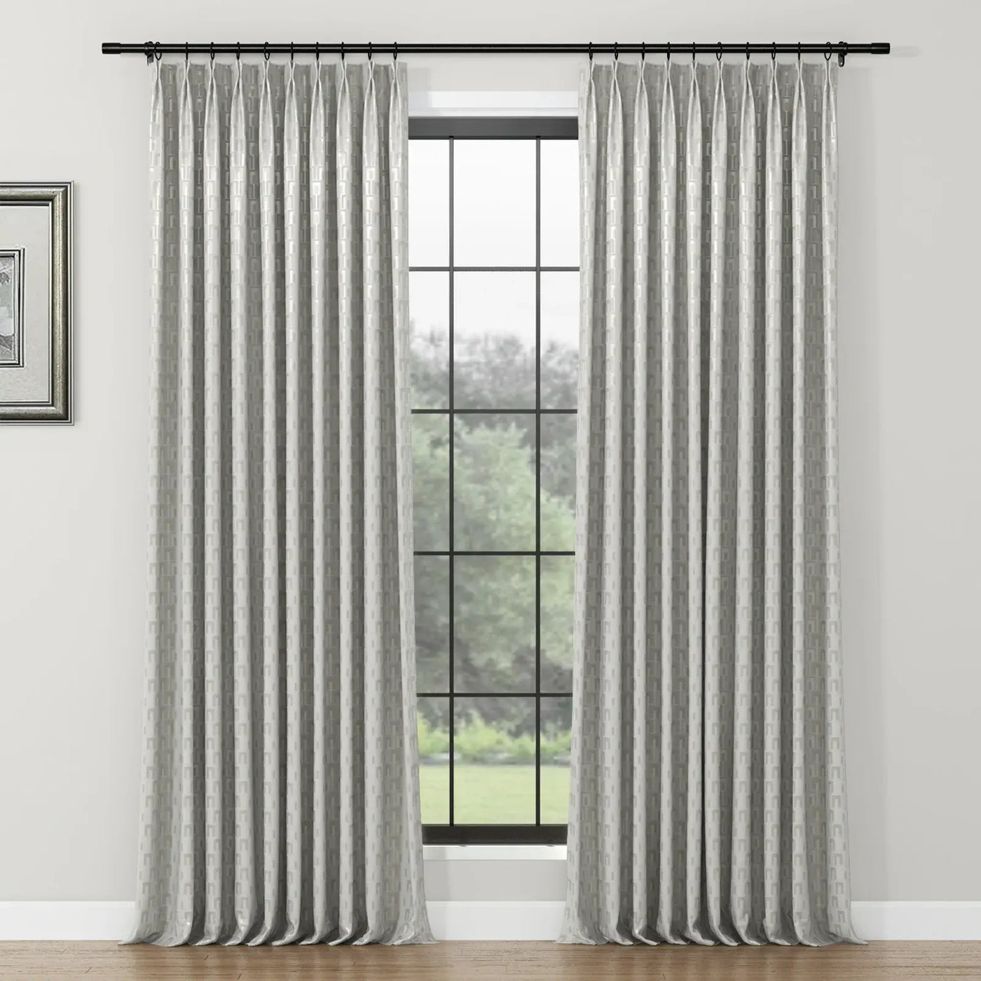 Lydia Arch Jacquard Curtain Pleated TWOPAGES