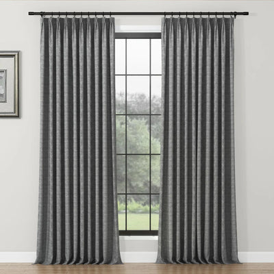 Lydia Fibre Jacquard Curtain Pleated TWOPAGES