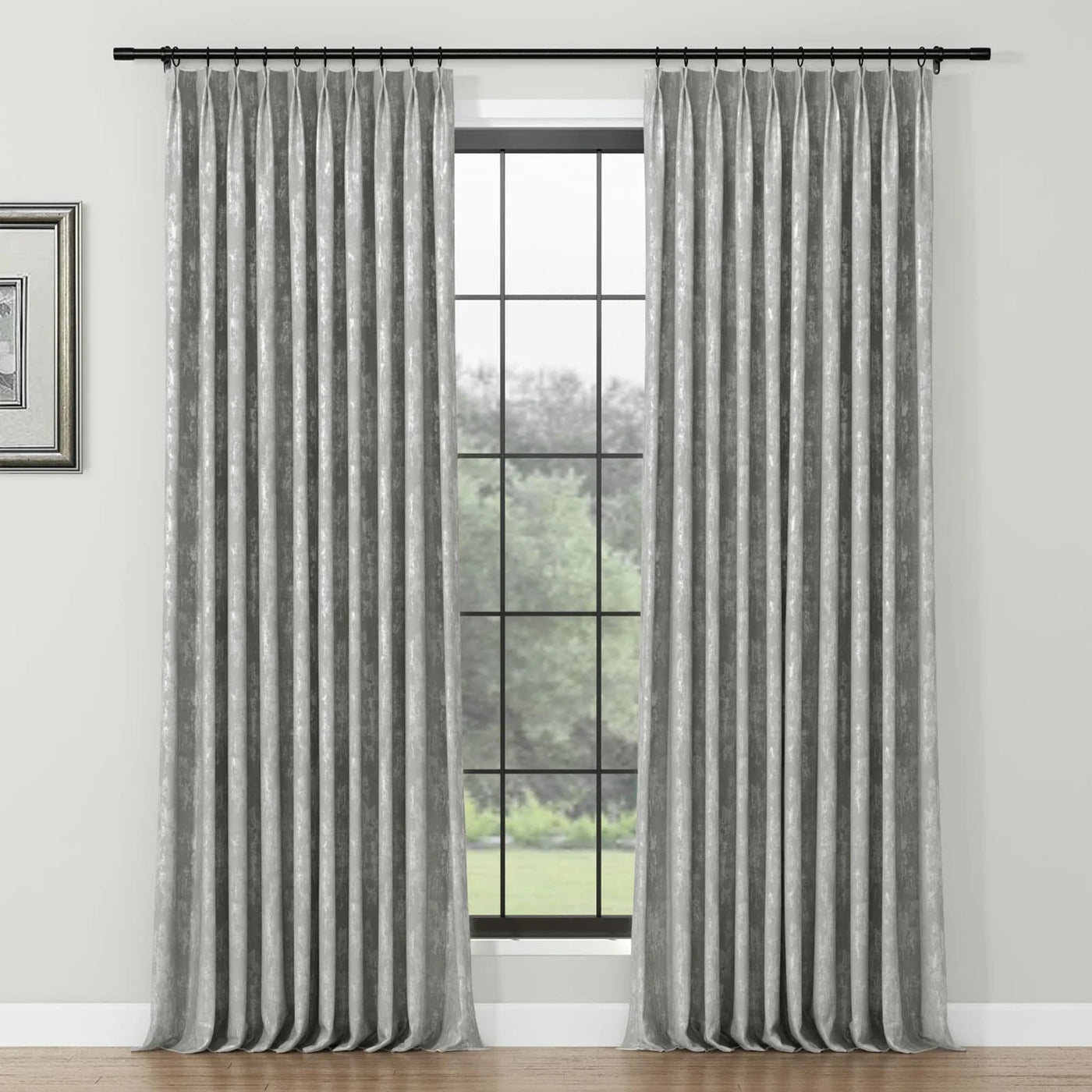 Lydia Wetland Jacquard Curtain Pleated TWOPAGES