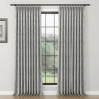 Lydia Wetland Jacquard Curtain Pleated TWOPAGES