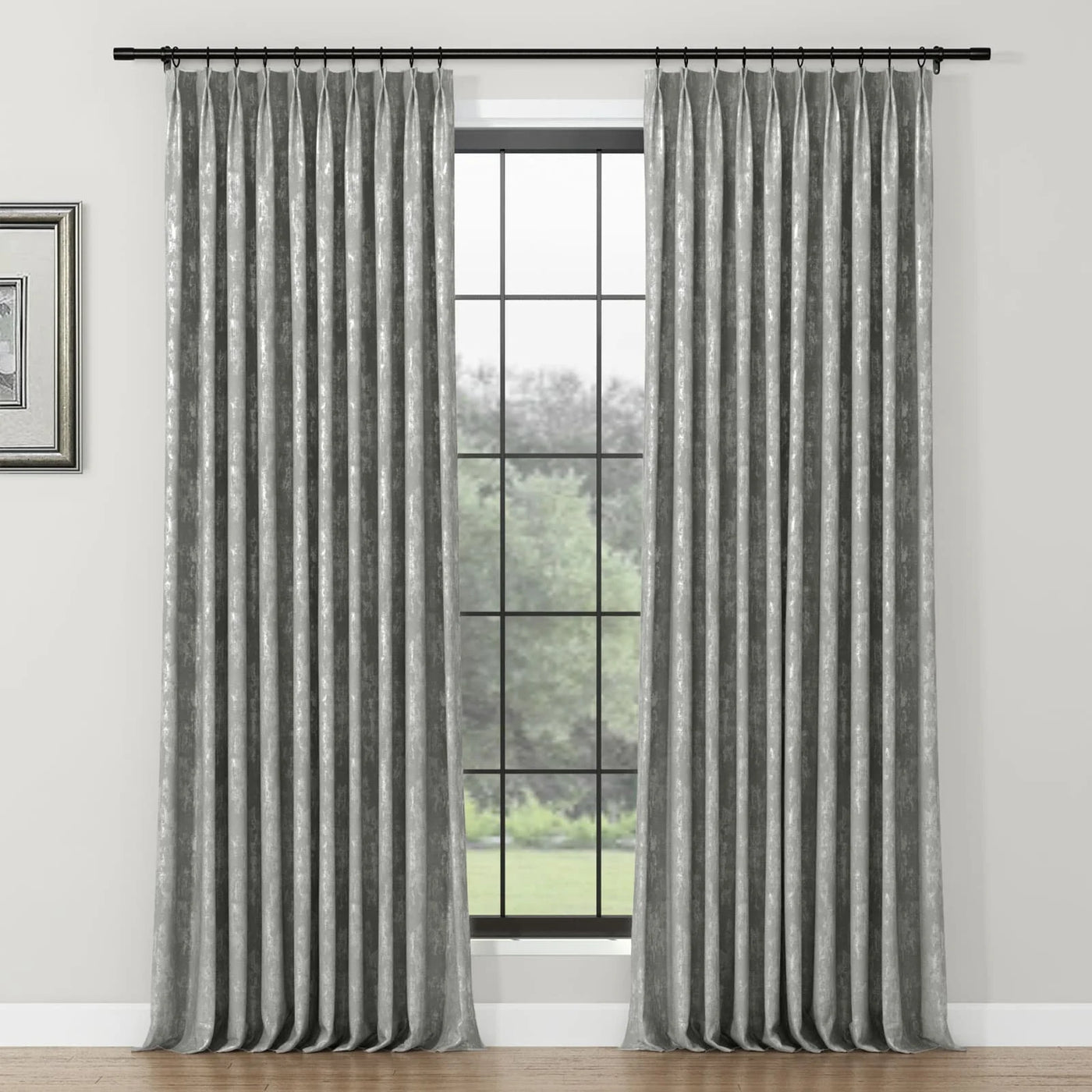 Lydia Wetland Jacquard Curtain Pleated TWOPAGES