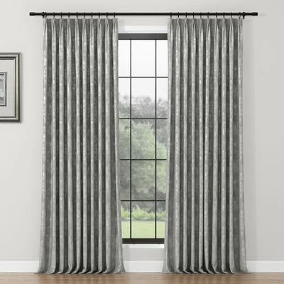 Lydia Wetland Jacquard Curtain Pleated TWOPAGES