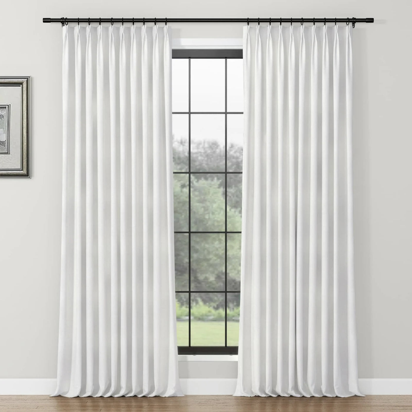 Lydia Cross Jacquard Curtain Pleated TWOPAGES