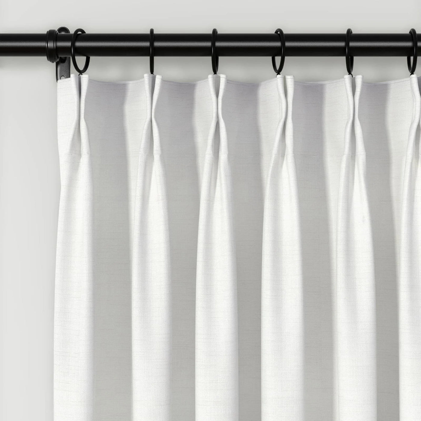 Lydia Cross Jacquard Curtain Pleated TWOPAGES