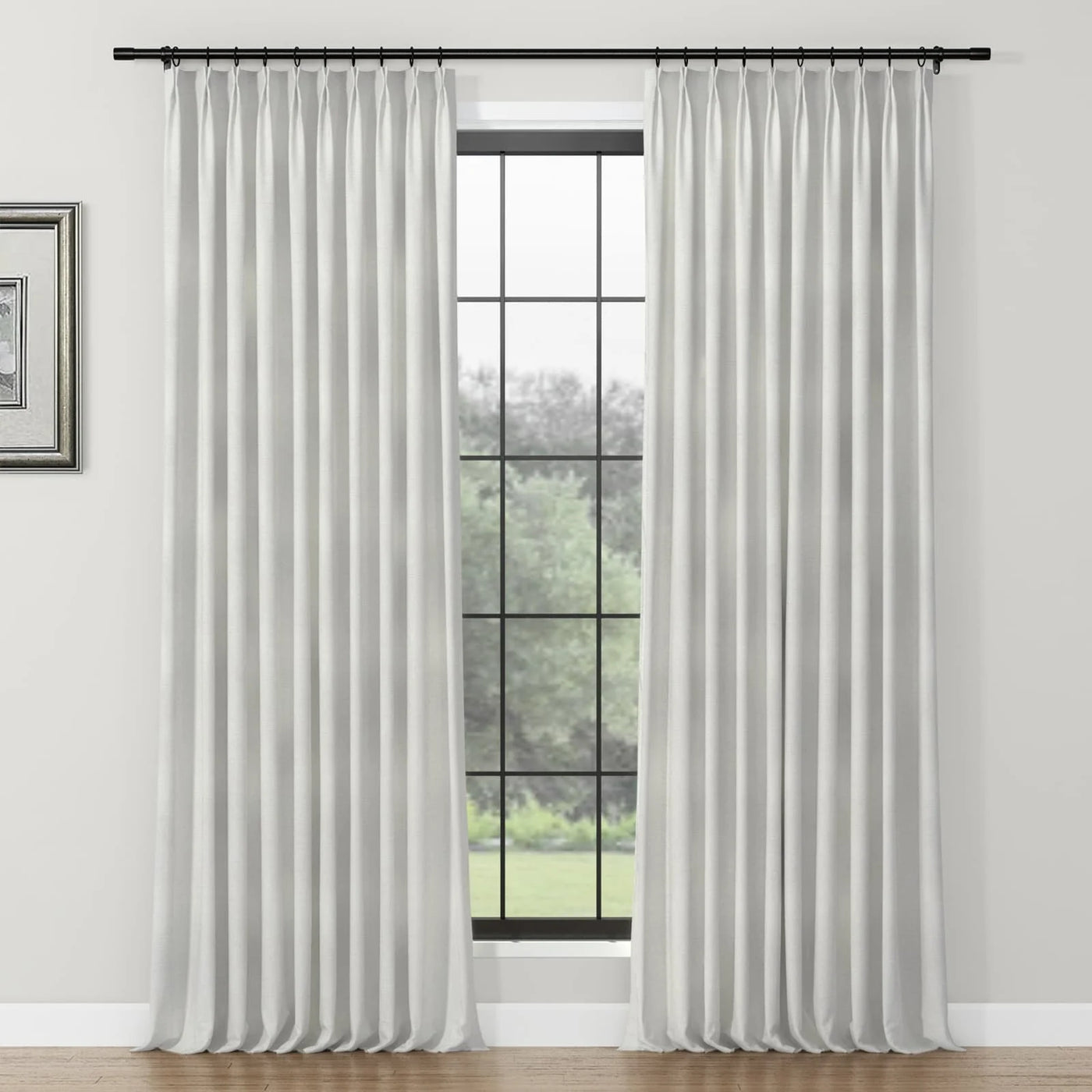 Lydia Cross Jacquard Curtain Pleated TWOPAGES