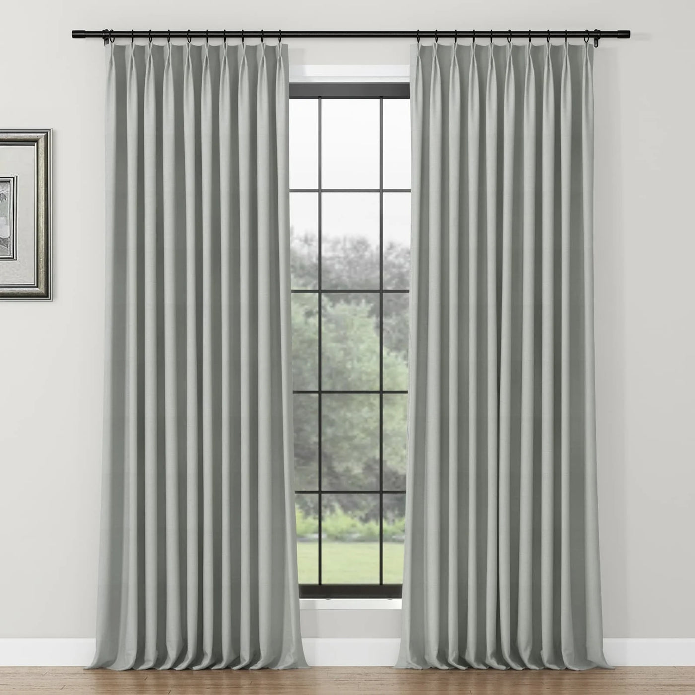 Lydia Cross Jacquard Curtain Pleated TWOPAGES