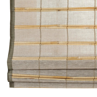 Natural Flax Bamboo Woven Shade - Sandbar TWOPAGES CURTAINS