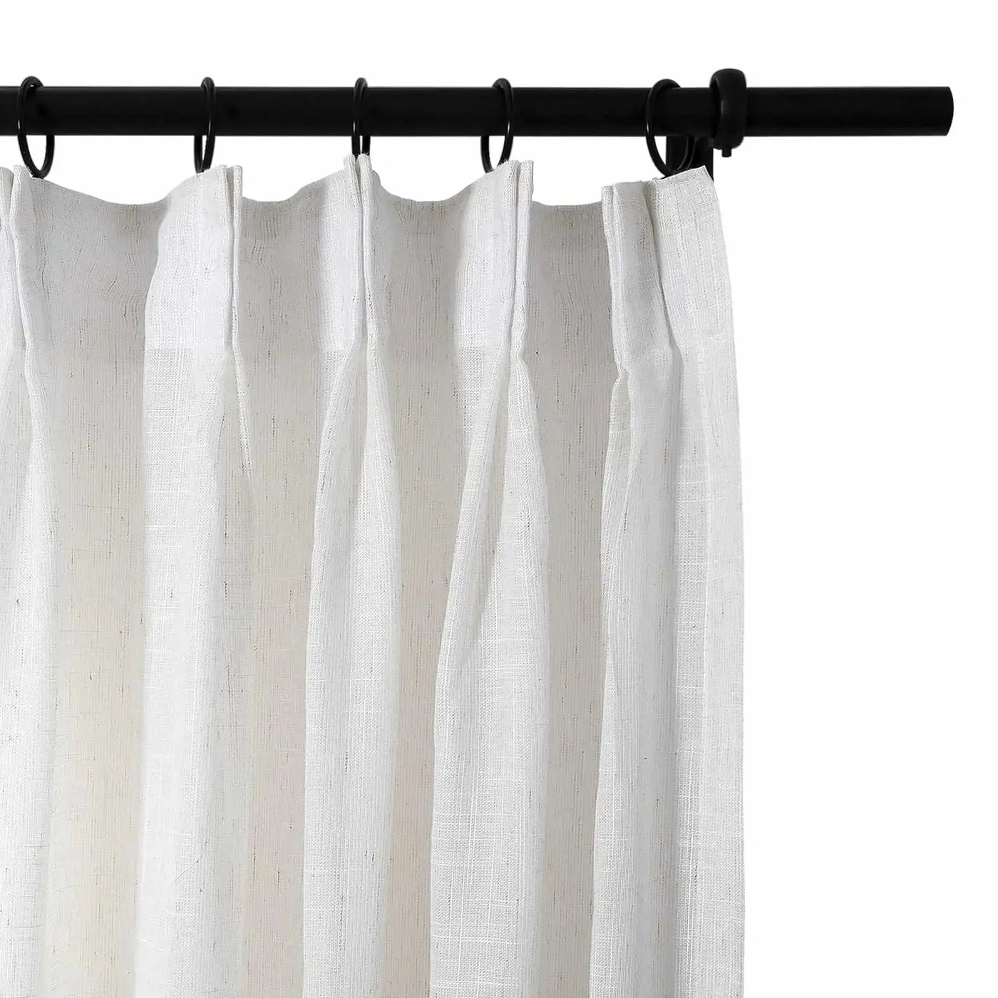 Flynn Airy Lightweight Sheer Curtain Pleated -TWOPAGES