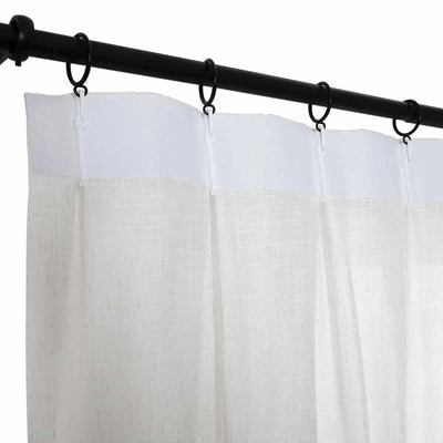 Flynn Airy Lightweight Sheer Curtain Pleated -TWOPAGES