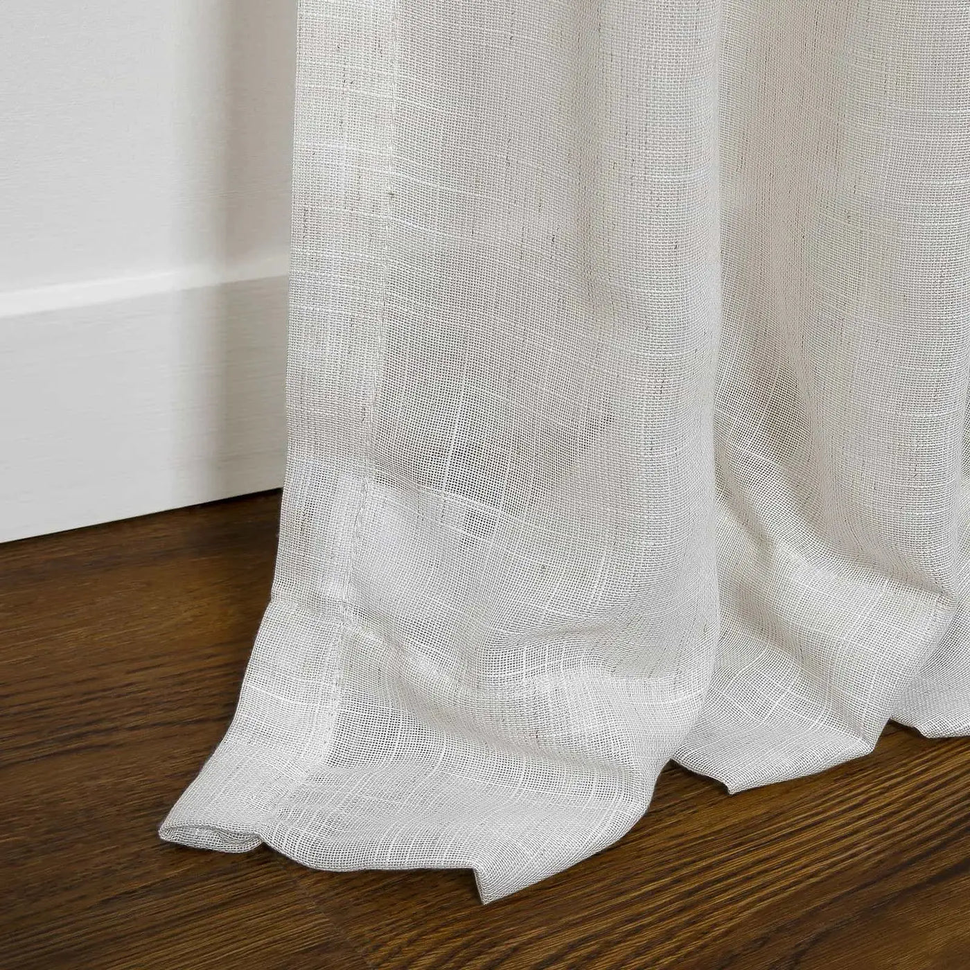 Flynn Airy Lightweight Sheer Curtain Pleated -TWOPAGES