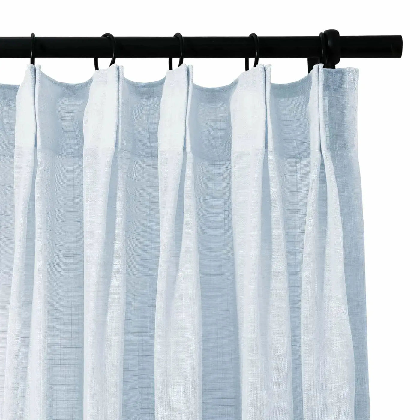 Flynn Airy Lightweight Sheer Curtain Pleated -TWOPAGES