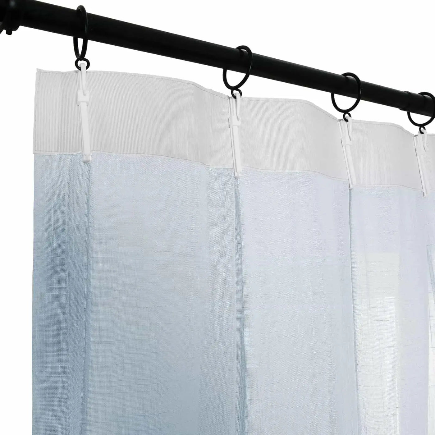 Flynn Airy Lightweight Sheer Curtain Pleated -TWOPAGES