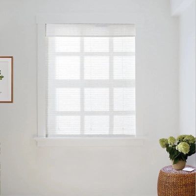 Natural Paper Bamboo Woven Shade - Snow White TWOPAGES CURTAINS