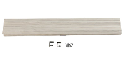 Natural Flax Bamboo Woven Shade - Pearl White