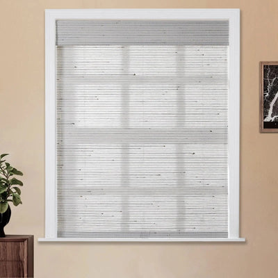 Natural Paper Bamboo Woven Shade - Birch White TWOPAGES CURTAINS