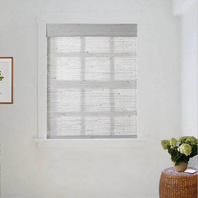 Natural Paper Bamboo Woven Shade - Birch White TWOPAGES CURTAINS