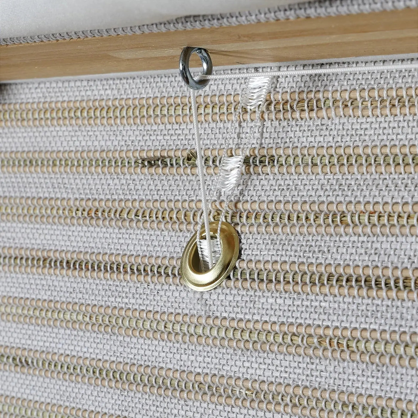 Natural Paper Bamboo Woven Shade - Birch White TWOPAGES CURTAINS