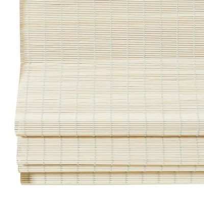 Sybil Bamboo Roman Shade - Ivory White TWOPAGES CURTAINS