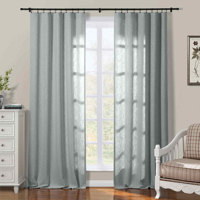 Sarai Textured Polyester Cotton Curtain