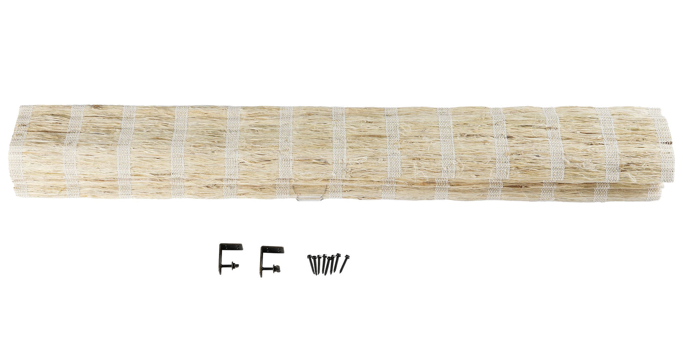Natural Ramie Bamboo Woven Shade - Shell
