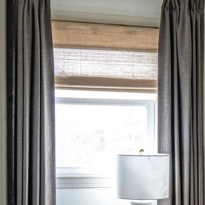 Natural Ramie Bamboo Woven Shade - Coconut -TWOPAGES CURTAINS