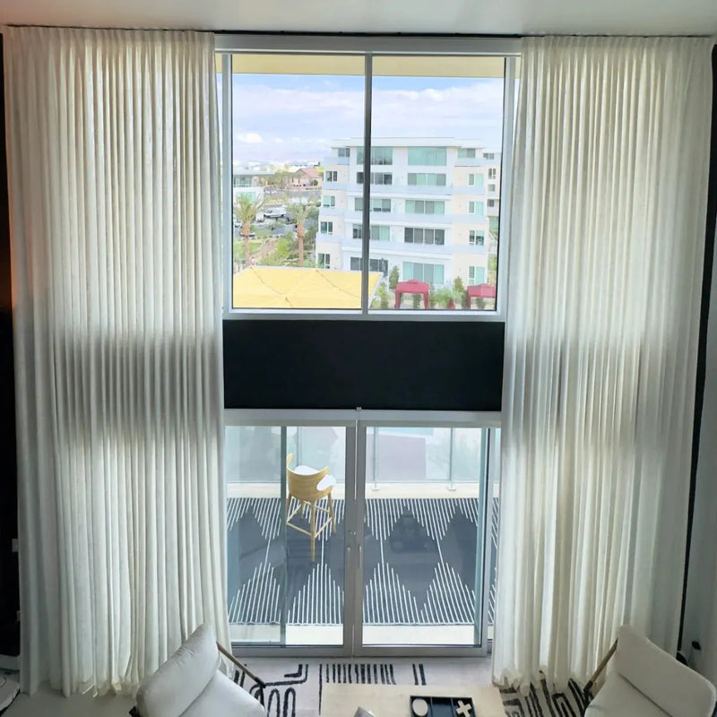 Liz Loft Curtain Extra Long Pleated Curtains -TWOPAGES