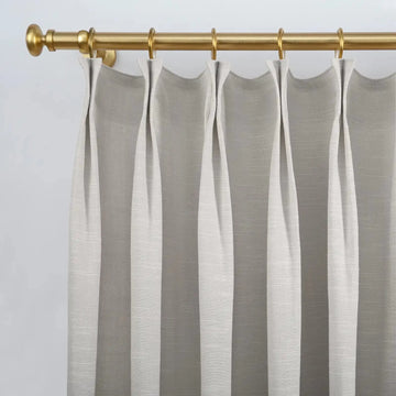 Jawara Luxury Linen Cotton Curtain Pleated- -TWOPAGES