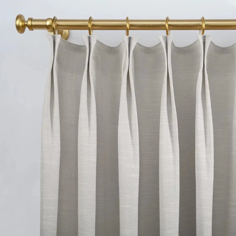Jawara Luxury Linen Cotton Curtain Pleated- -TWOPAGES
