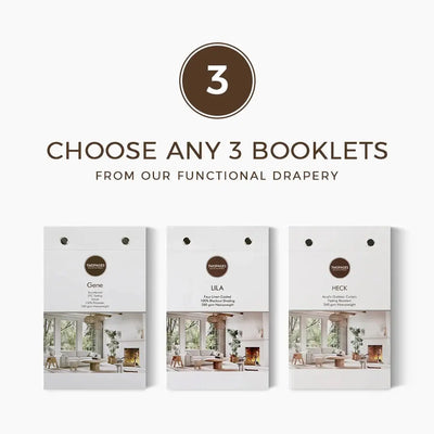 Choose Any 3 Functional Drapery Sample Booklets -TWOPAGES