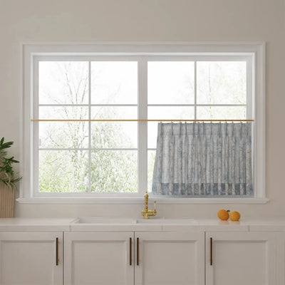 Custom Cafe Curtains Pleated -TWOPAGES