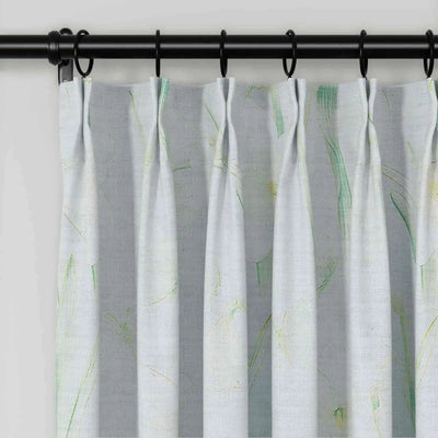 Holly Floral Pattern Boho Style Curtain Pleated TWOPAGES