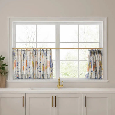 Custom Cafe Curtains Pleated -TWOPAGES
