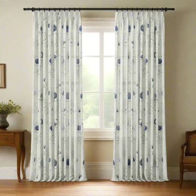 Holly Botanical Boho Drapery Pleated (52 inches Width Limit) -TWOPAGES