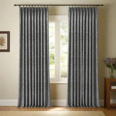 Holly Botanical Boho Drapery Pleated (52 inches Width Limit) -TWOPAGES