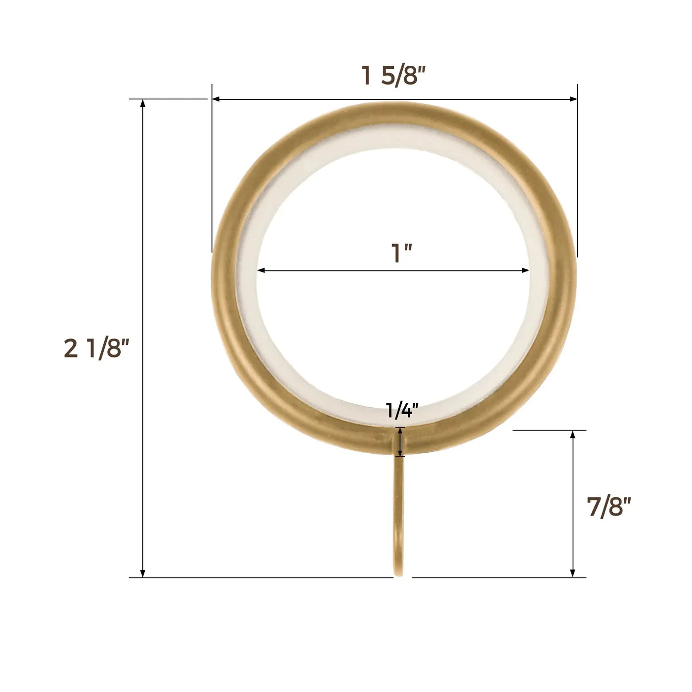 Jaylon Adjustable Curtain Splicing Roman Rods with Rings -TWOPAGES