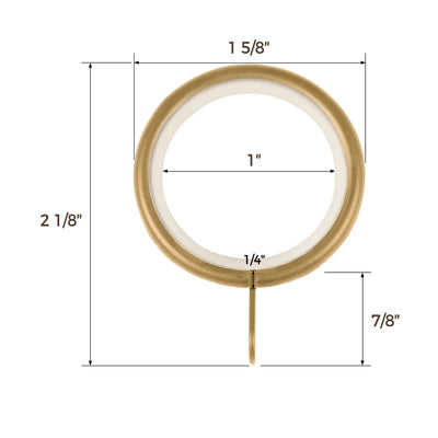 Jaylon Adjustable Curtain Splicing Roman Rods with Rings -TWOPAGES