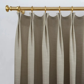 Jawara Luxury Linen Cotton Curtain Pleated- -TWOPAGES