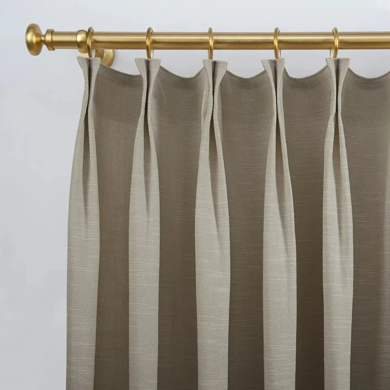 Jawara Luxury Linen Cotton Curtain Pleated- -TWOPAGES