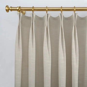 Jawara Luxury Linen Cotton Curtain Pleated- -TWOPAGES