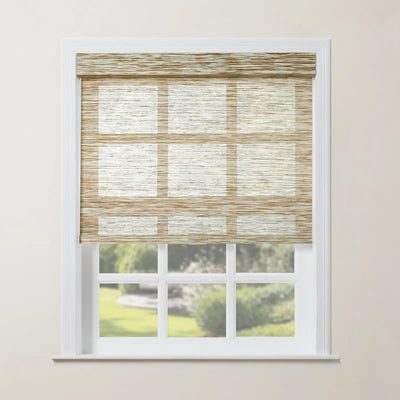 RAE Bamboo Roller Shades Fantasy Coconut - TWOPAGES Curtains