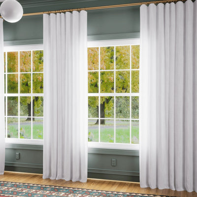 Premium Belgian Linen Flax Curtain Soft Top Patti