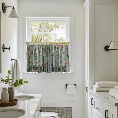 Custom Cafe Curtains Pleated -TWOPAGES